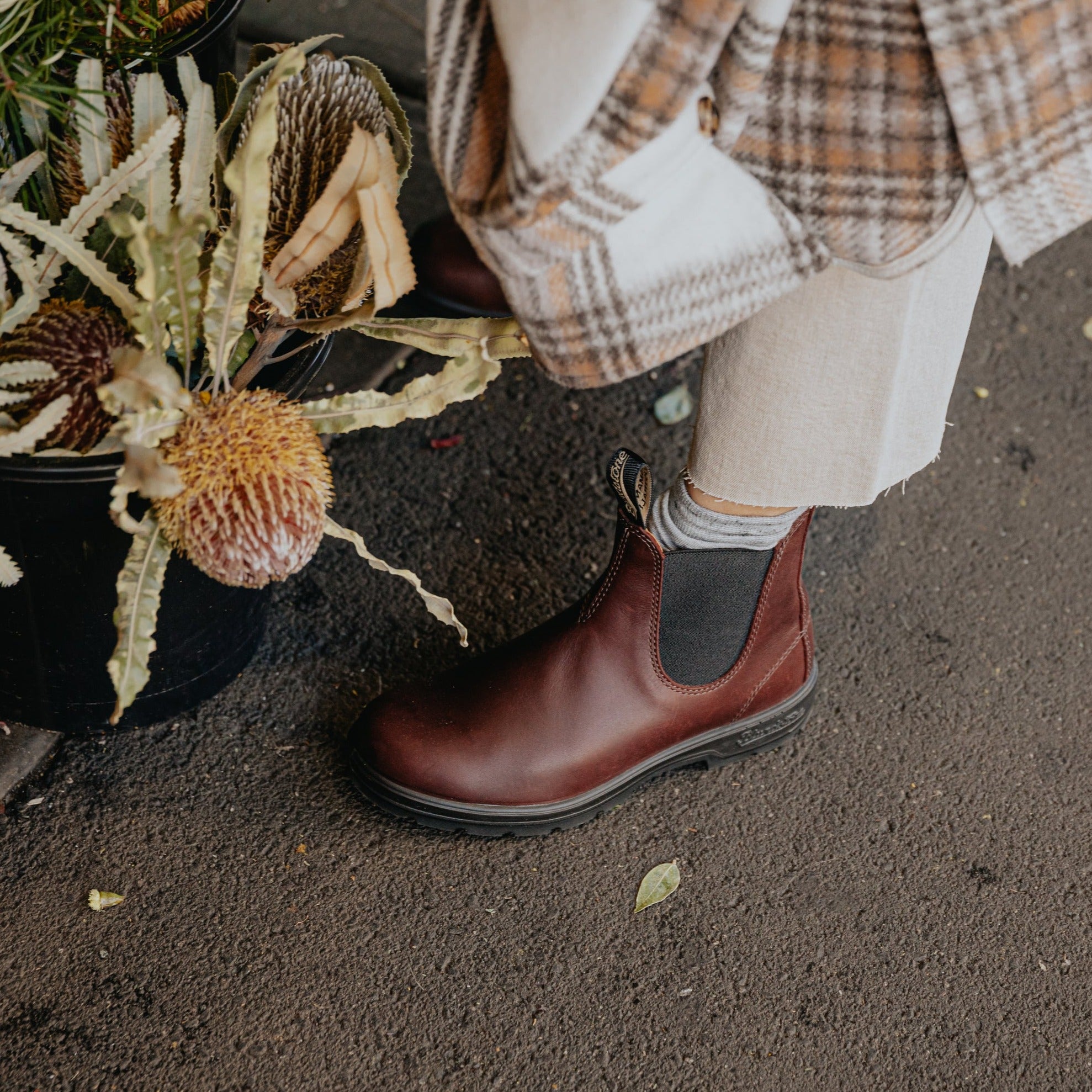 Blundstone 2130 Sztyblety Damskie Męskie Auburn Kolor Bordowy