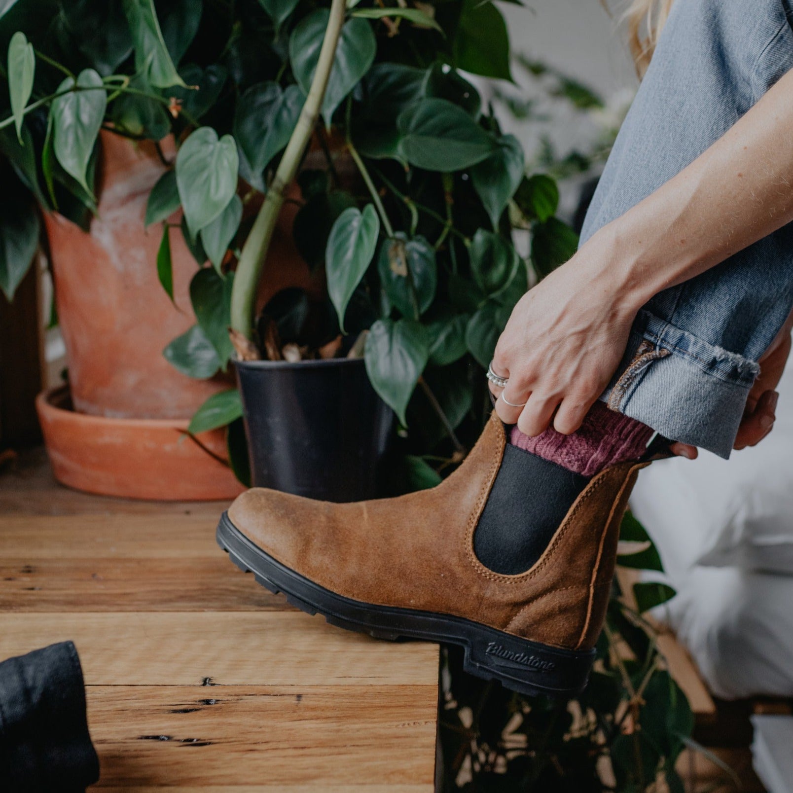 Blundstone 1911 Sztyblety Damskie Męskie Zamszowe Tobacco Kolor Brązowy