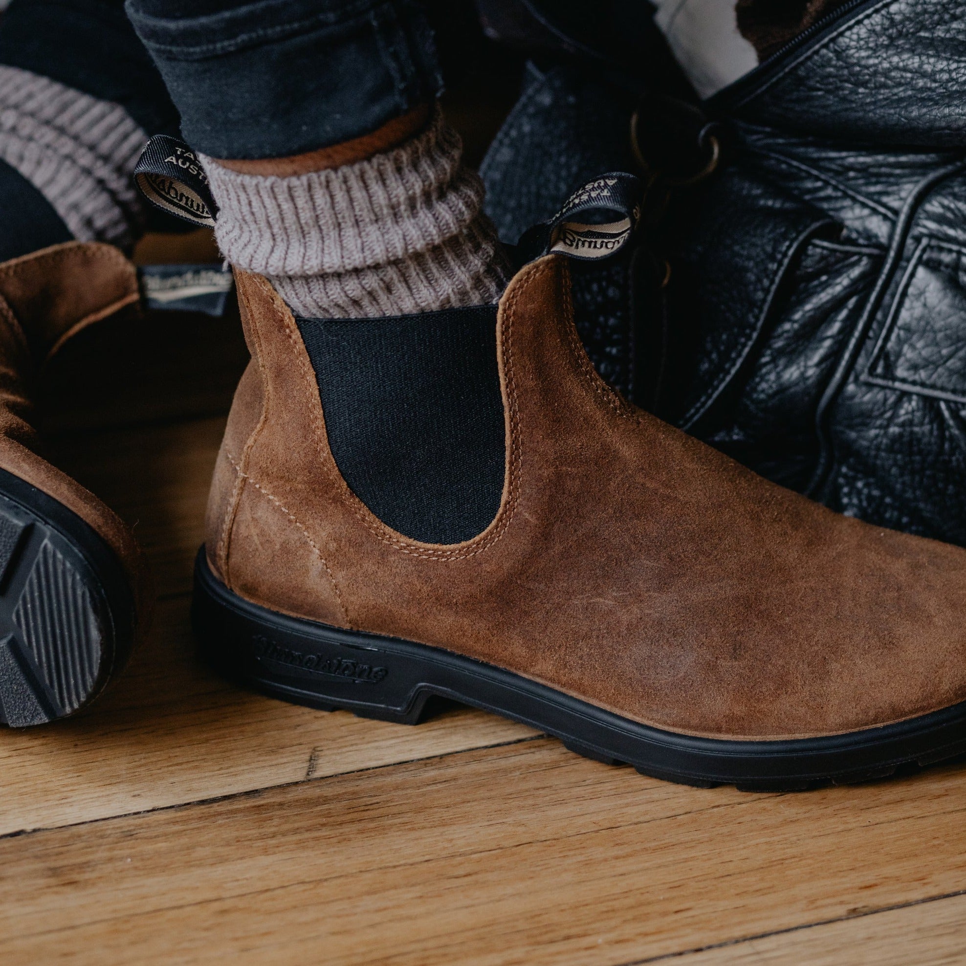 Blundstone 1911 Sztyblety Damskie Męskie Zamszowe Tobacco Kolor Brązowy