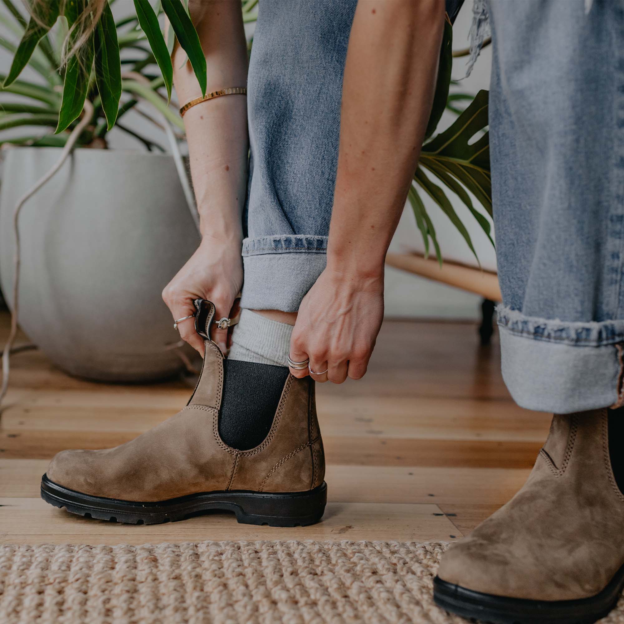 Blundstone 1941 Sztyblety Damskie Męskie Stone Nubuck Kolor Brązowy