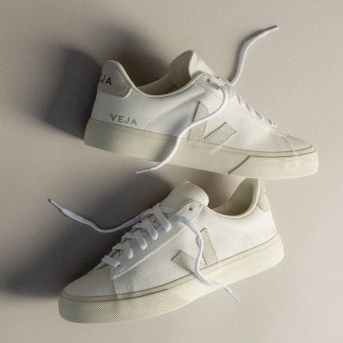 Veja Campo Sneakersy Damskie Chromefree Leather Extra White Natural Kolor Biały