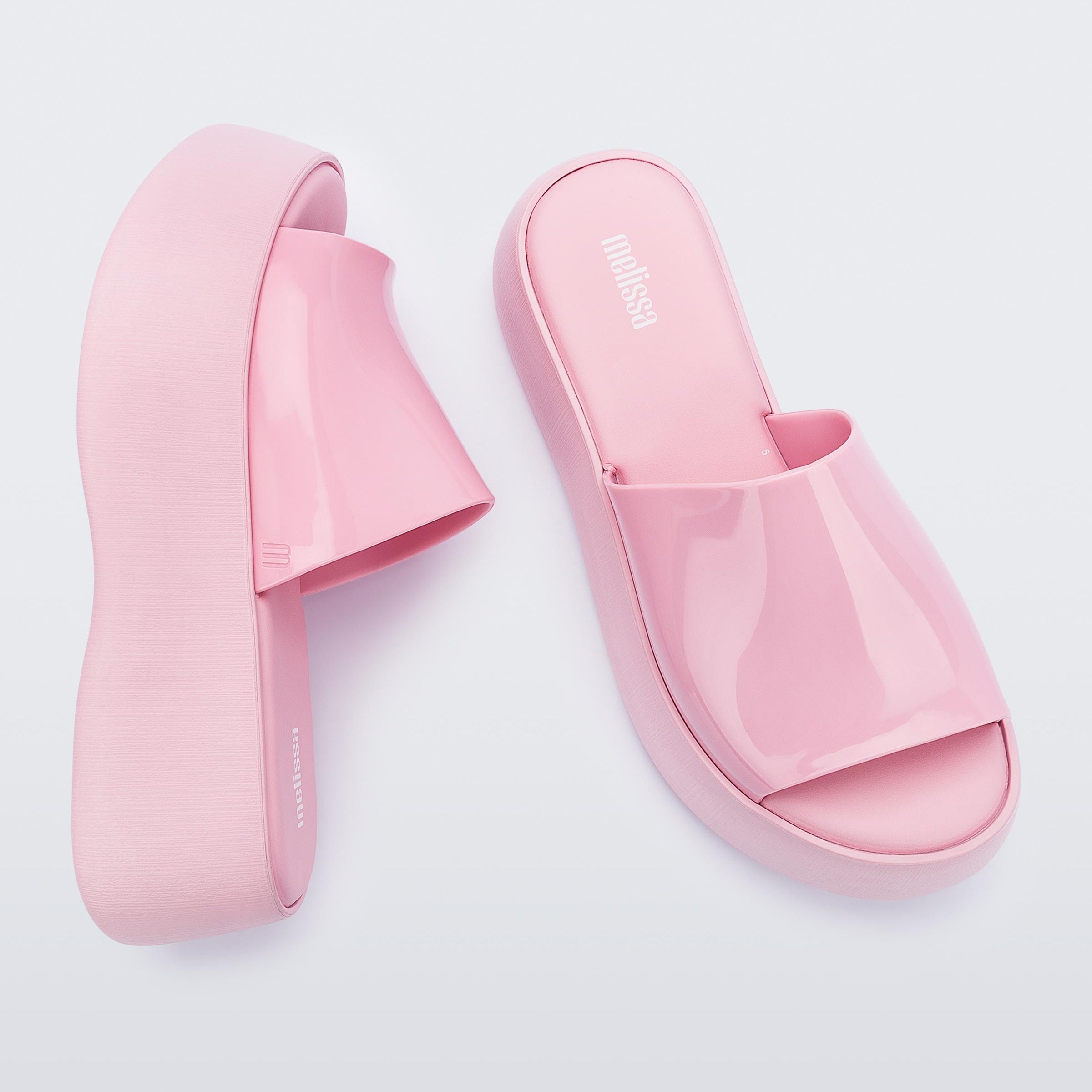 Melissa Becky Ad Light Pink Klapki Damskie Na Platformie Różowe