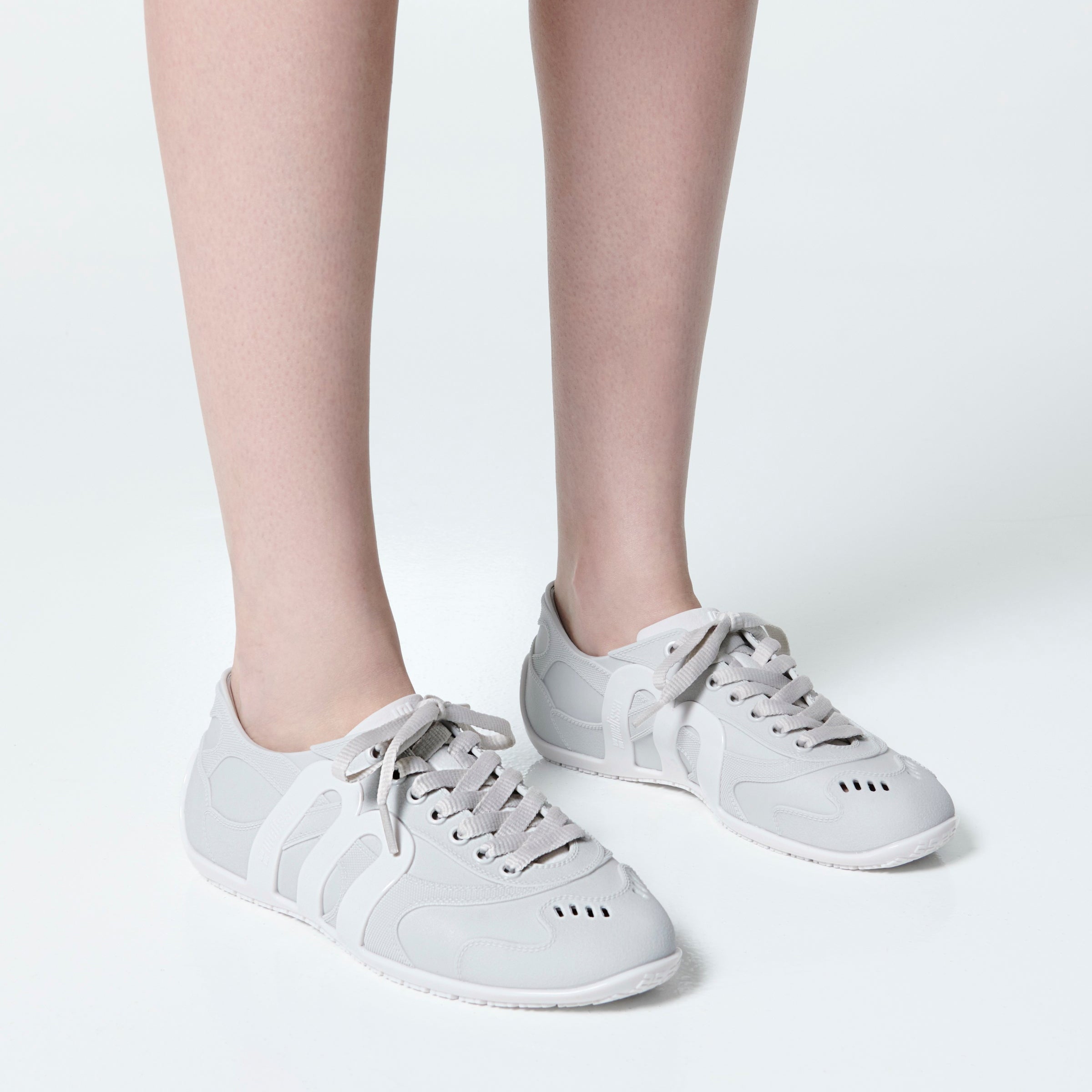 Melissa Motion White/ Grey Sneakersy Damskie Białe