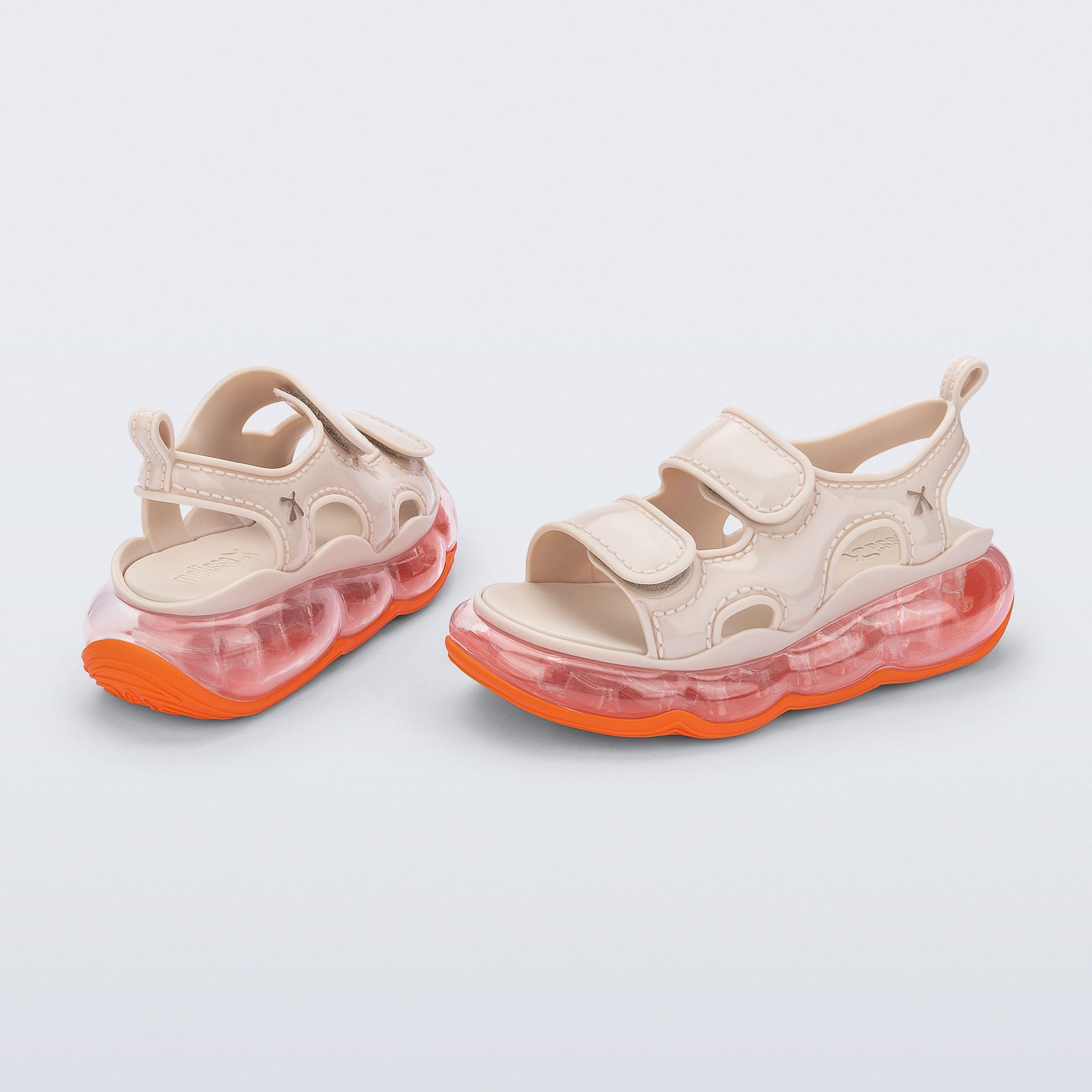 Melissa Futura Ad Beige/ Orange Sandały Damskie Beżowe