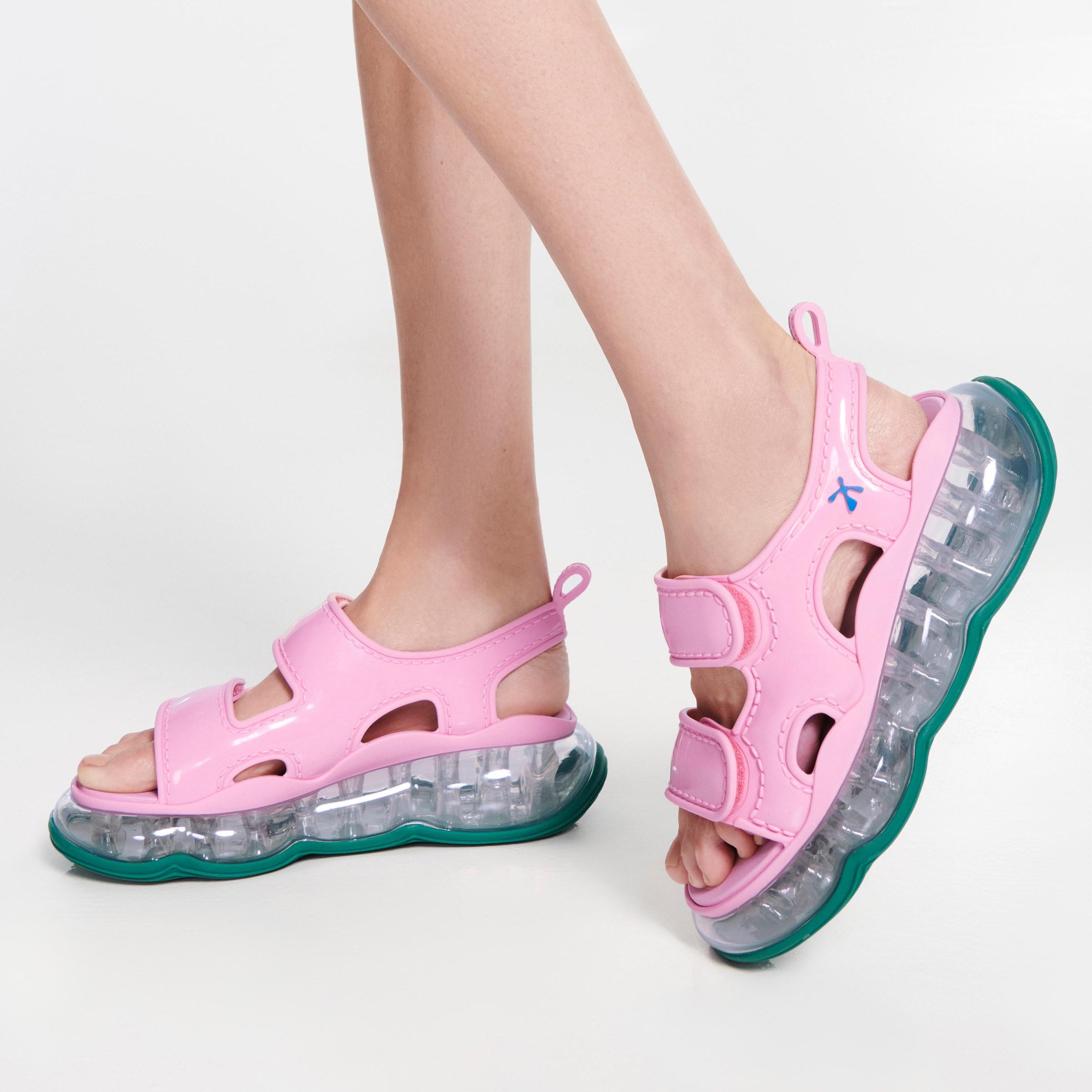 Melissa Futura Ad Pink/ Green Sandały Damskie Różowe