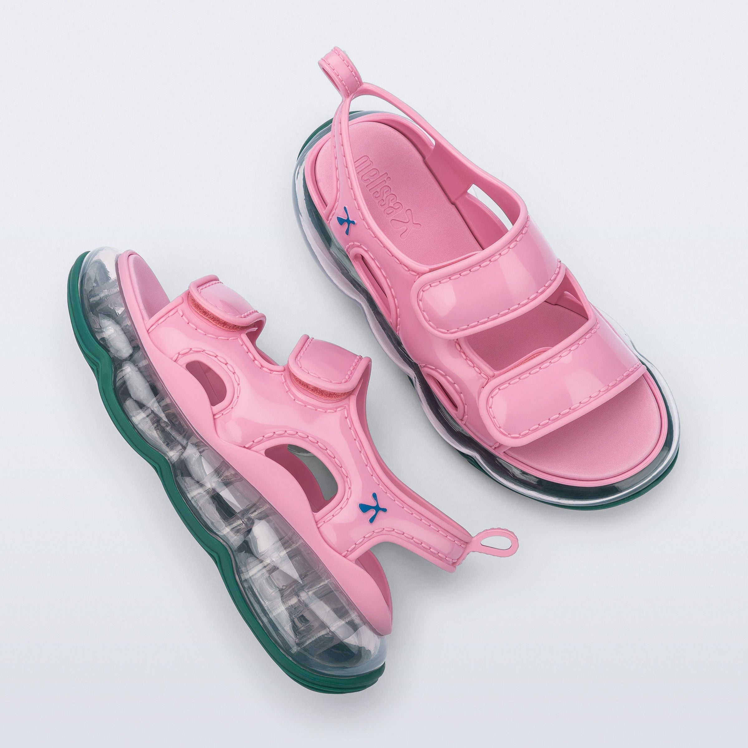 Melissa Futura Ad Pink/ Green Sandały Damskie Różowe