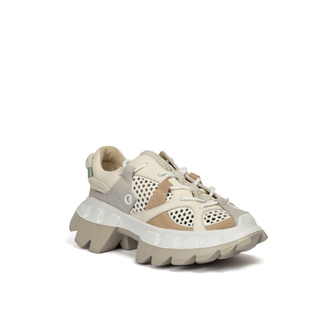 4CCCCEES Arko Jungle Ivory Sneakersy Damskie Białe