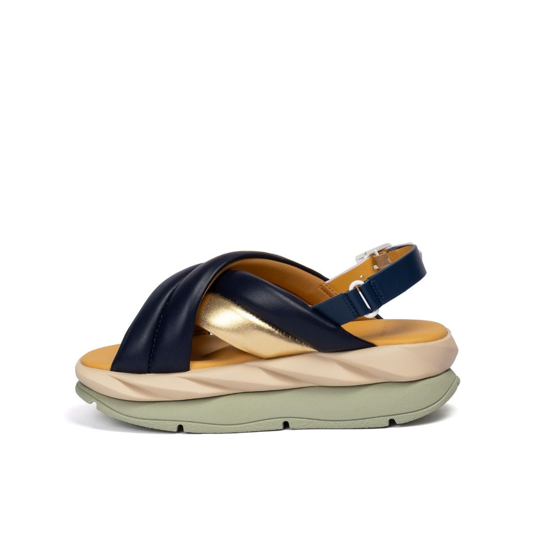 4CCCCEES Mellow Mela Indigo Sandały Damskie Na Platformie Wielokolorowe