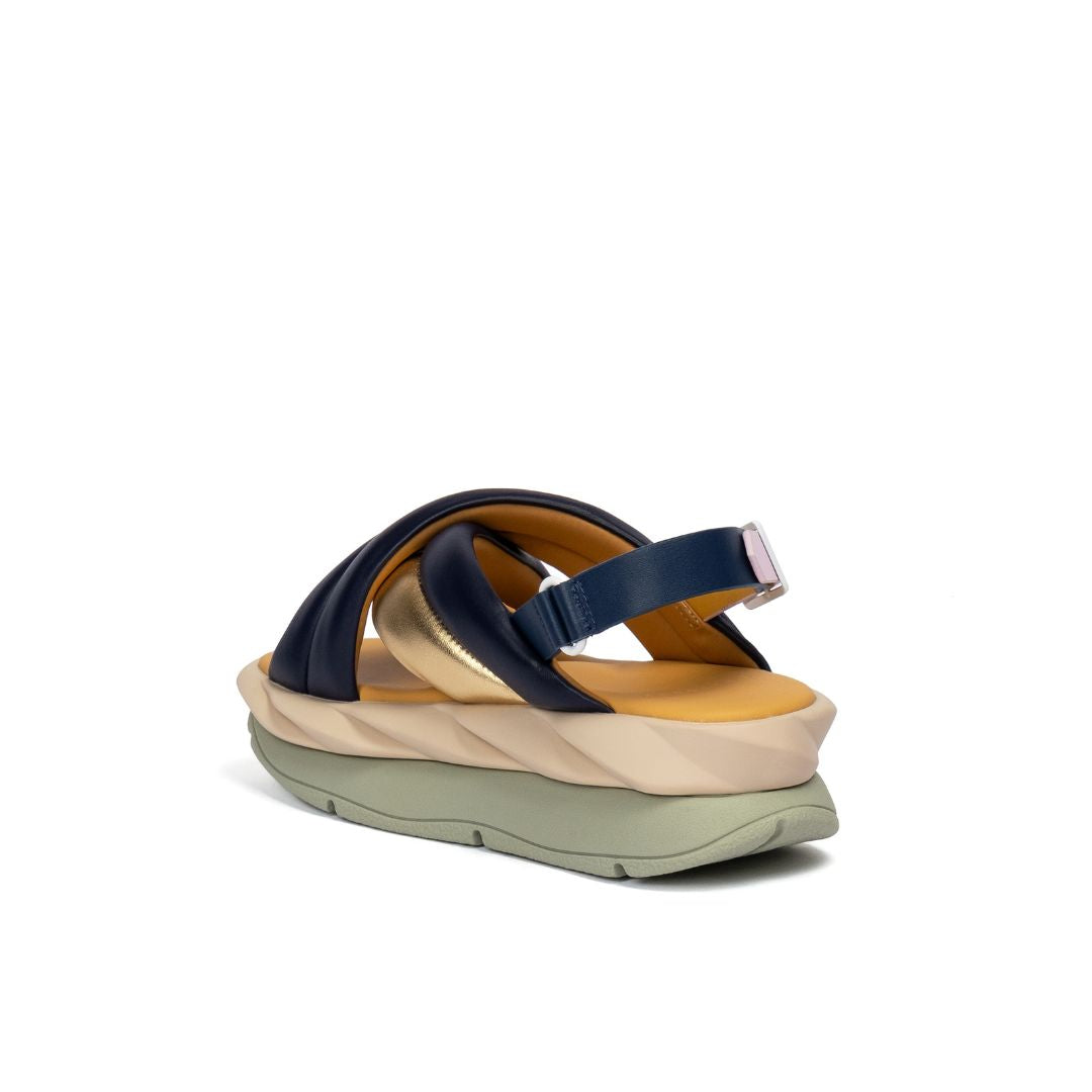 4CCCCEES Mellow Mela Indigo Sandały Damskie Na Platformie Wielokolorowe