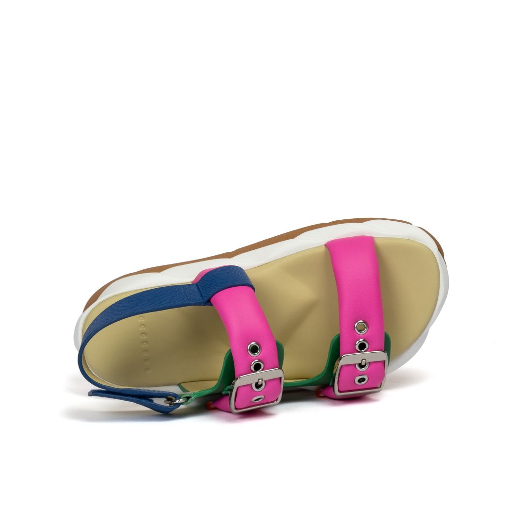 4CCCCEES Mellow Vita Garden Sandały Damskie Na Platformie Wielokolorowe