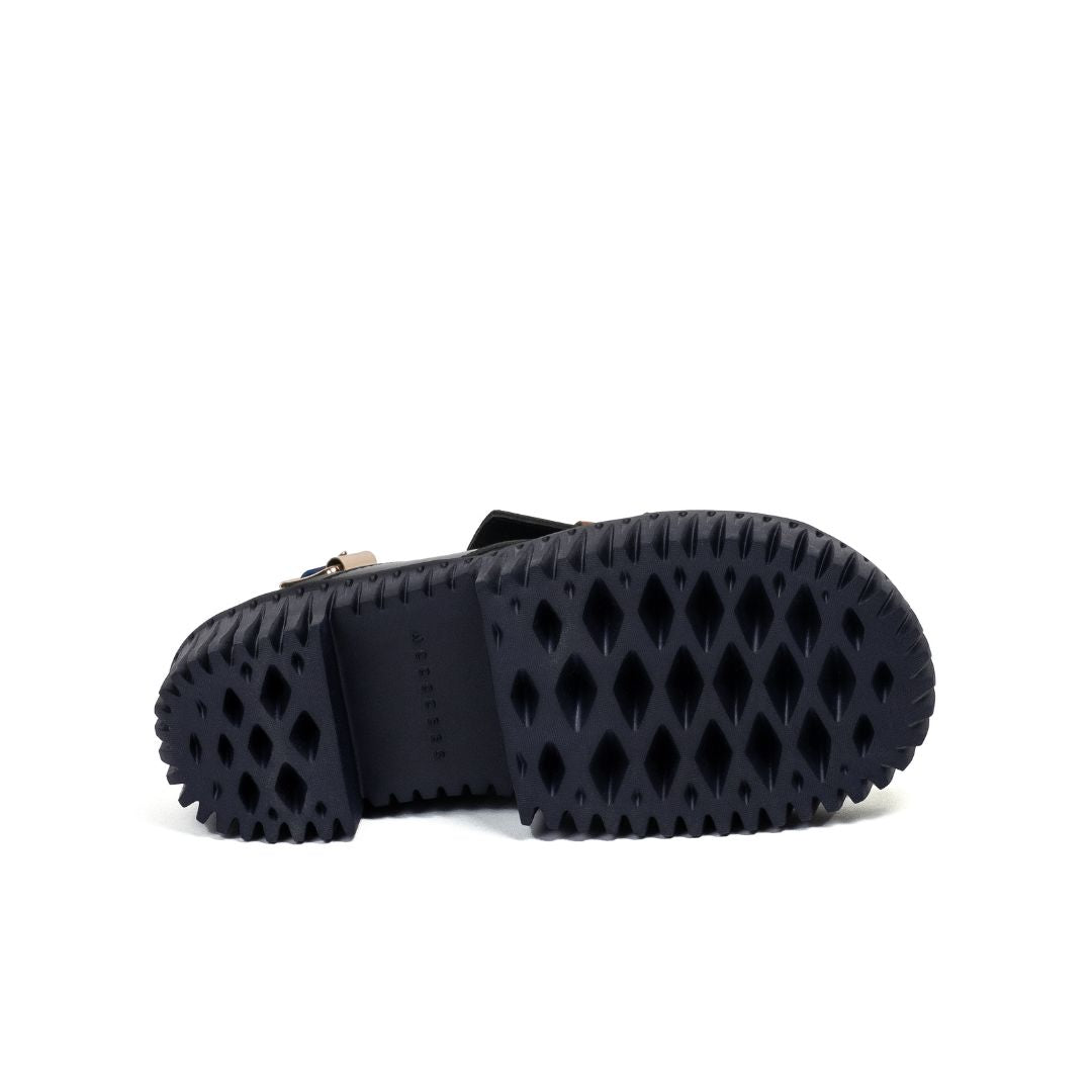 4CCCCEES Plia Juno Black Sandały Damskie Na Koturnie Czarne