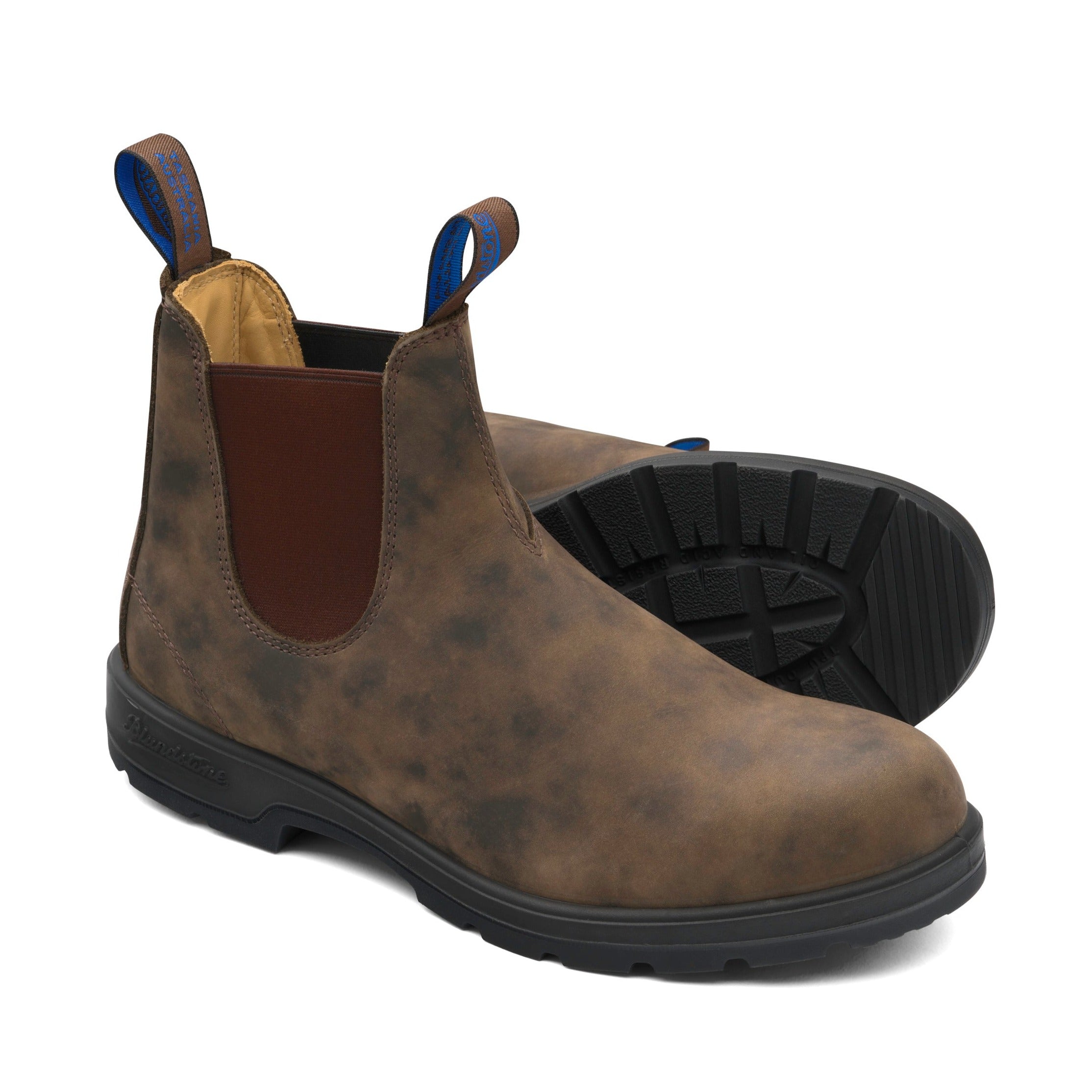 Blundstone 584 - Sztyblety Damskie Męskie - Ocieplane - Rustic Brown - Kolor Brązowy