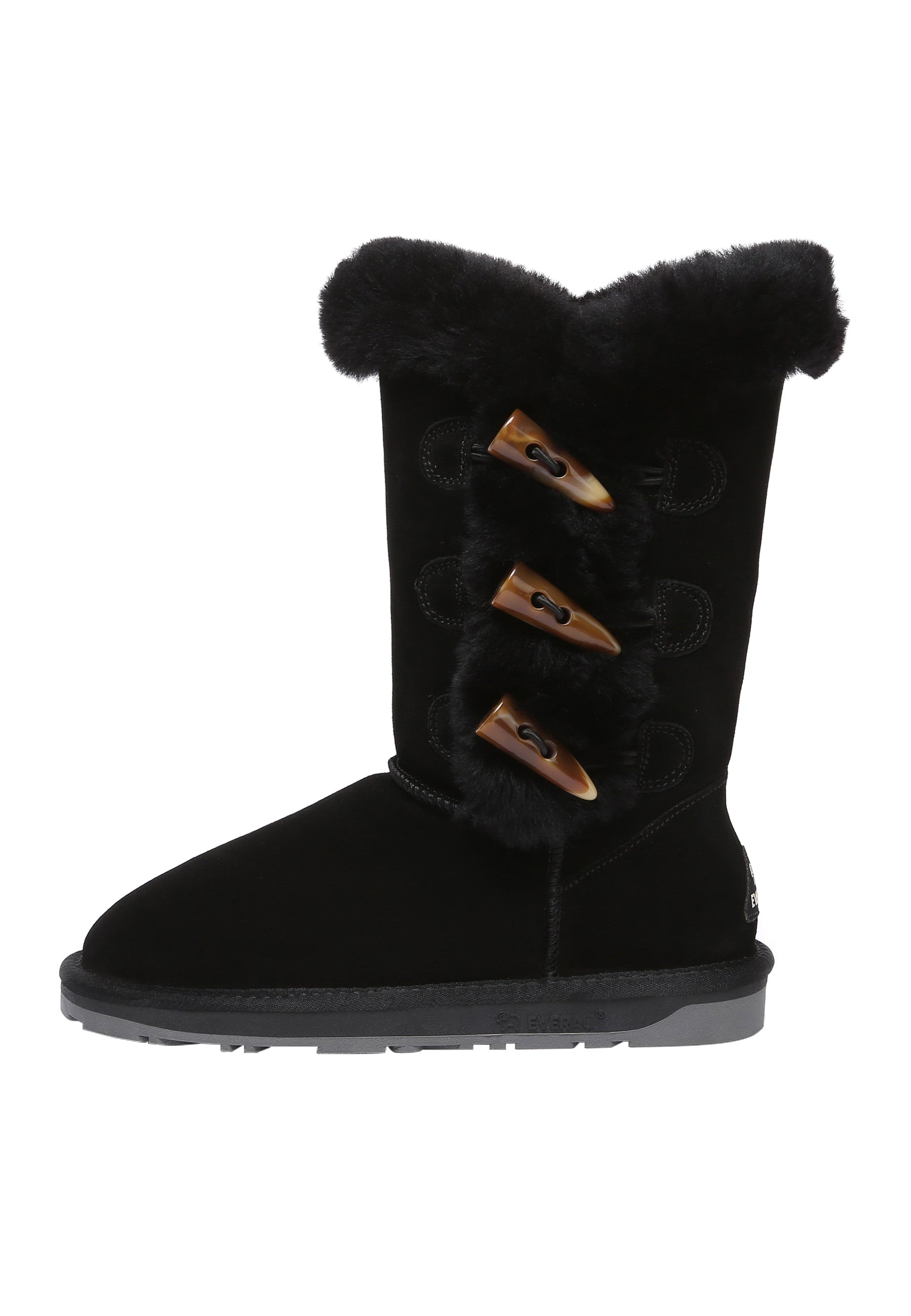 EVERAU Ashy Black Tall Boots Botki Czarne