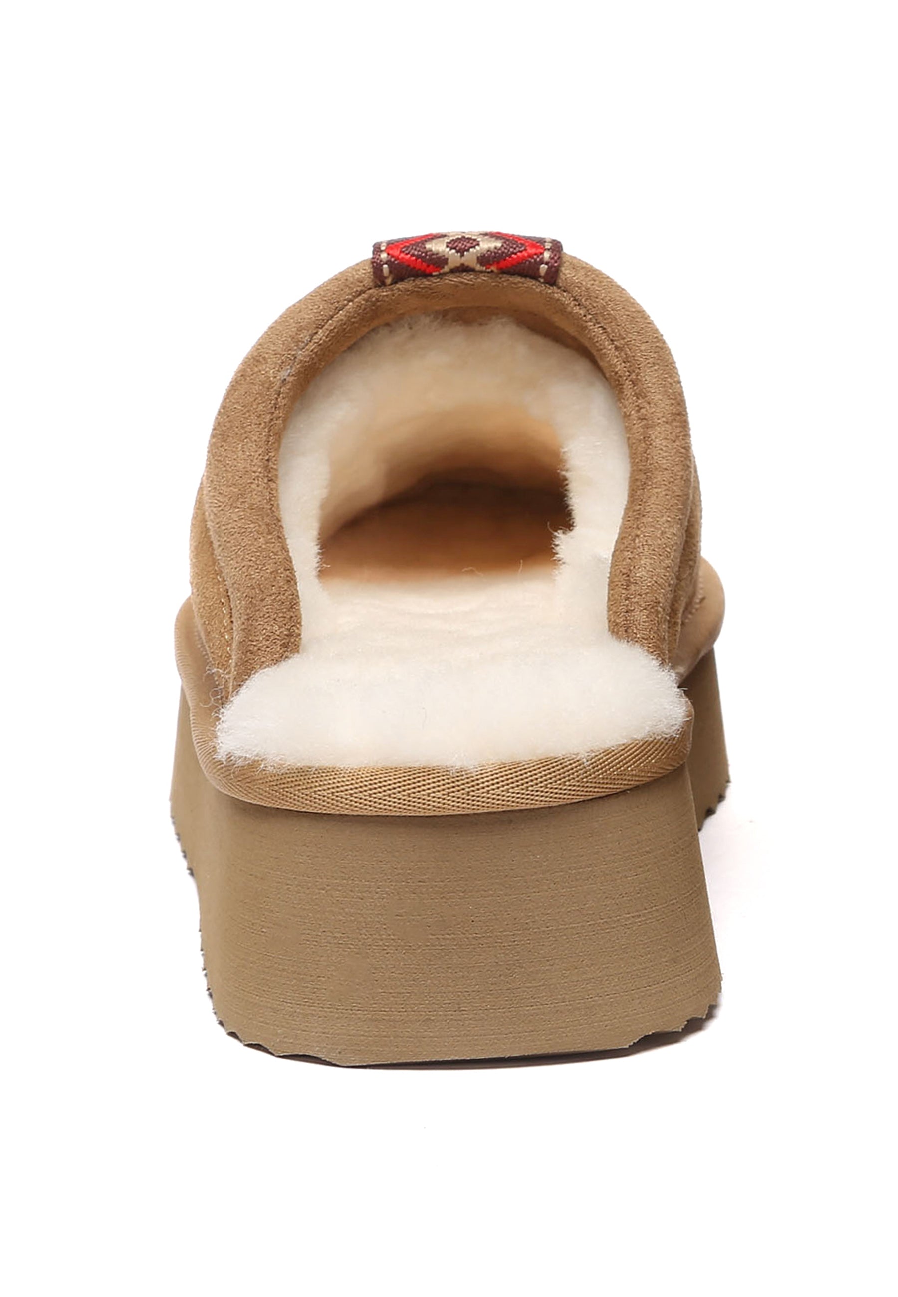 EVERAU Caspian Chestnut Platform Slippers Kapcie Brązowe