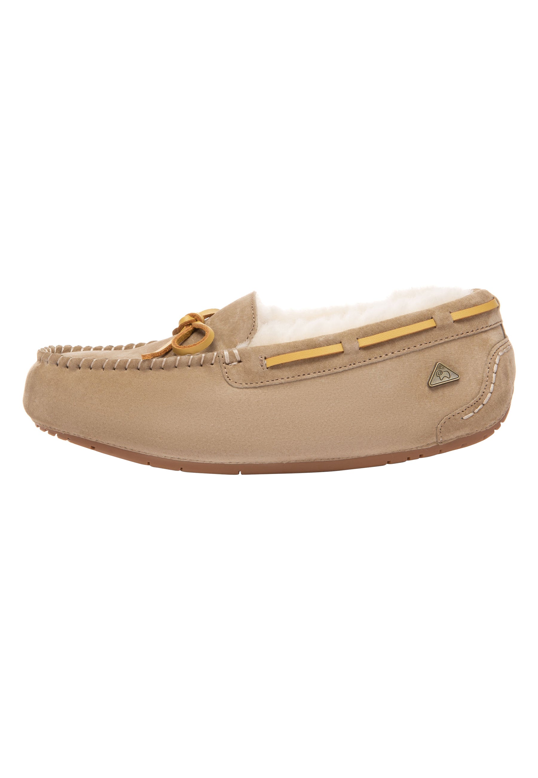 EVERAU Crested Leather Loafers Loafersy Brązowe