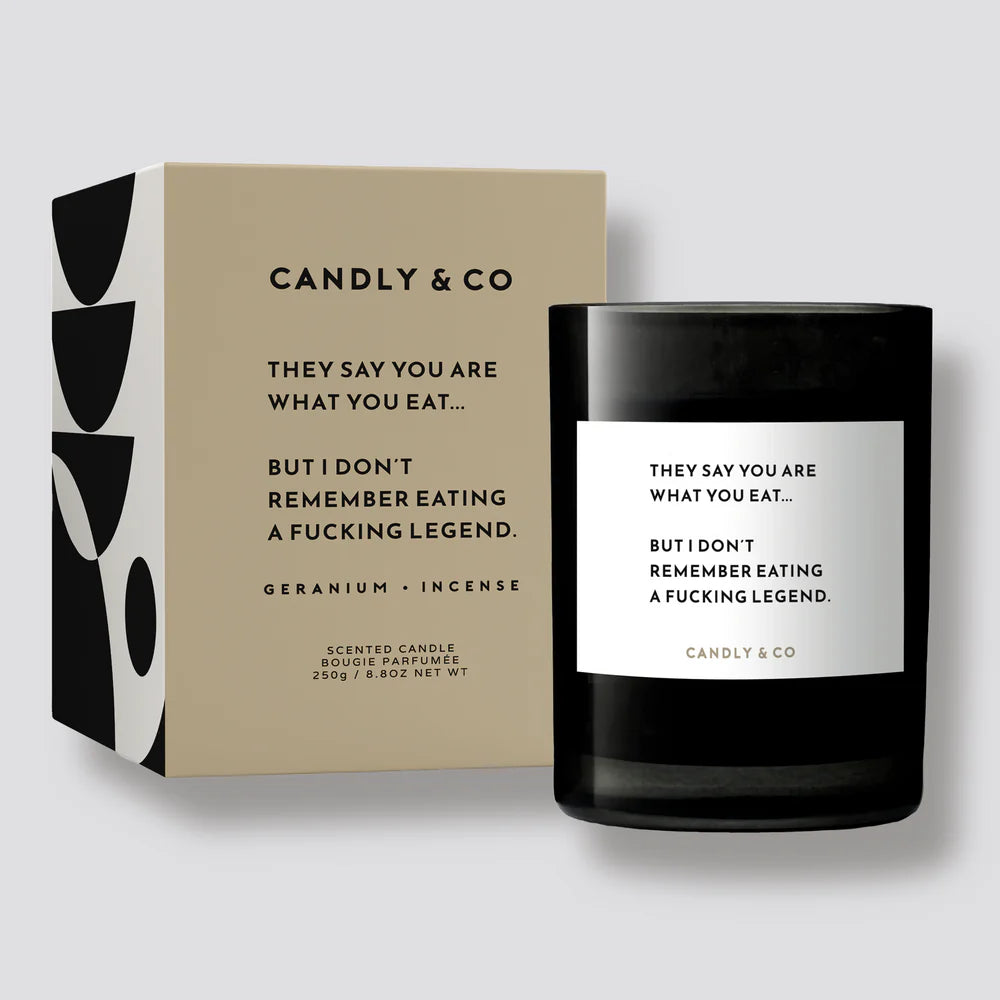 Candly & Co Świeca zapachowa No. 1 Geranium / Kadzidło They say you are what you eat
