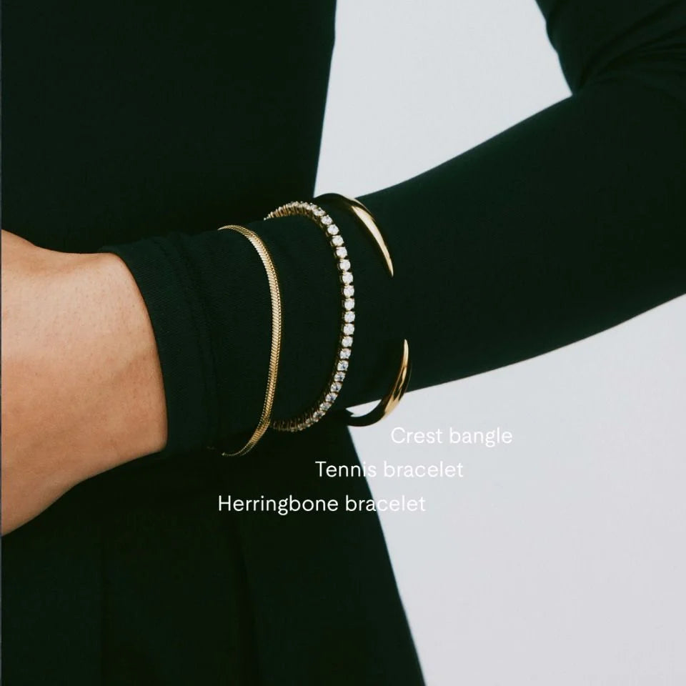 Edblad Bransoletka Herringbone Bracelet Gold