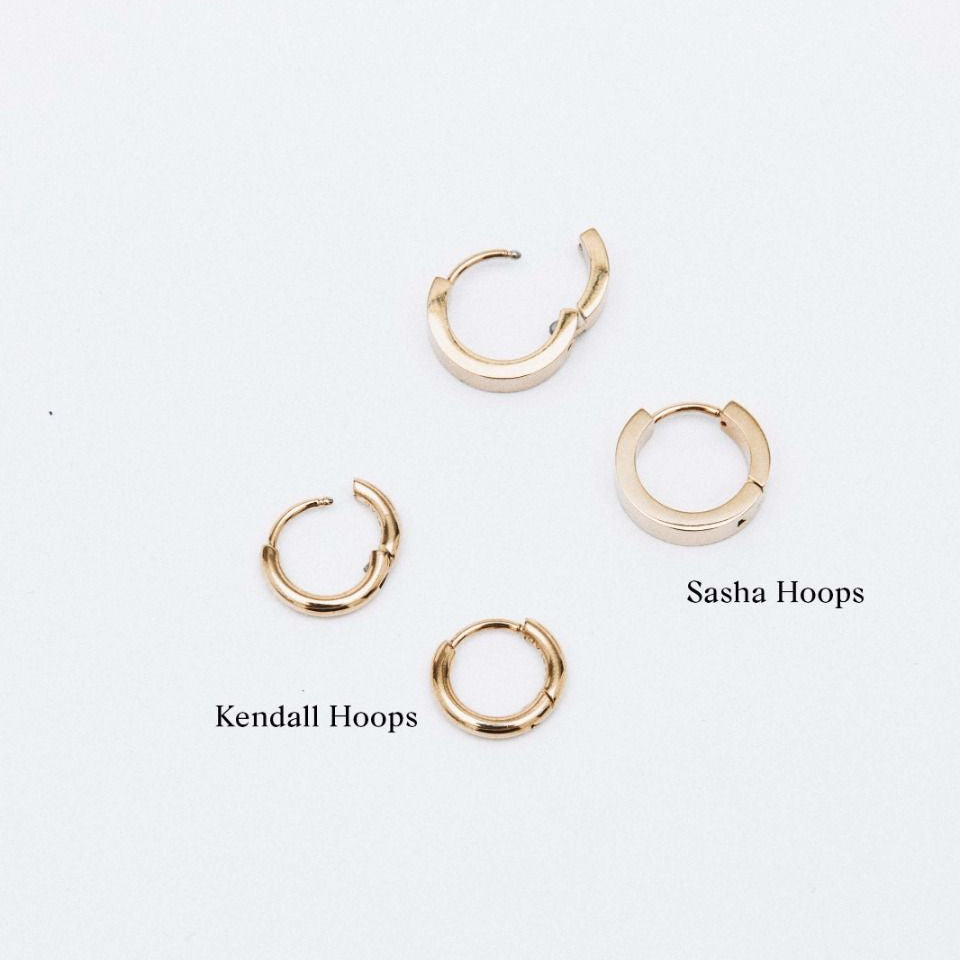 Edblad Kolczyki Sasha Hoops Steel