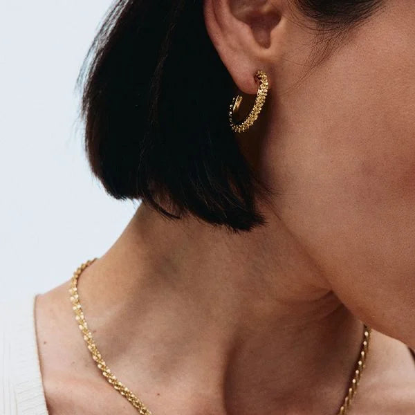 Edblad Kolczyki Tinsel Creoles L Gold