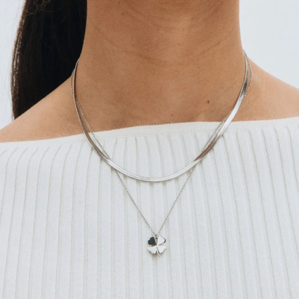 Edblad Naszyjnik Chain Herringbone 40 cm Steel