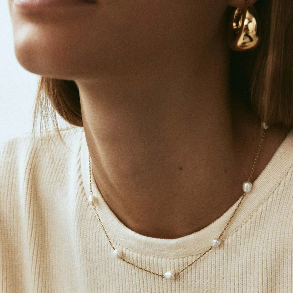 Edblad Naszyjnik Perla Necklace Multi Gold