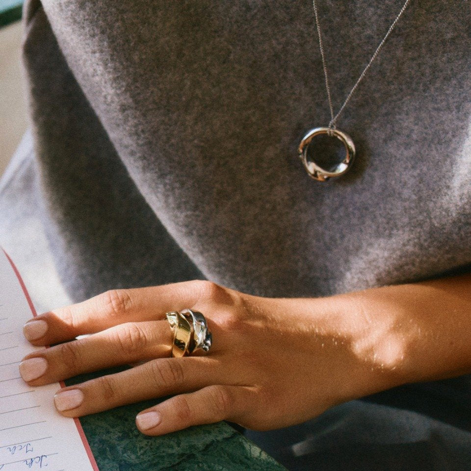 Edblad Pierścionek Helix Ring Gold