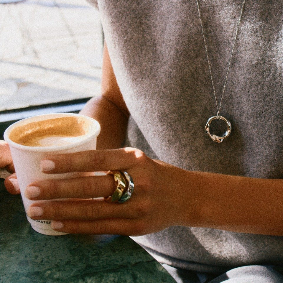 Edblad Pierścionek Helix Ring Gold