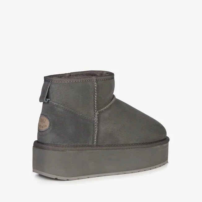 Emu Australia Buty Damskie Stinger Micro Flatform Charcoal Kolor Szary