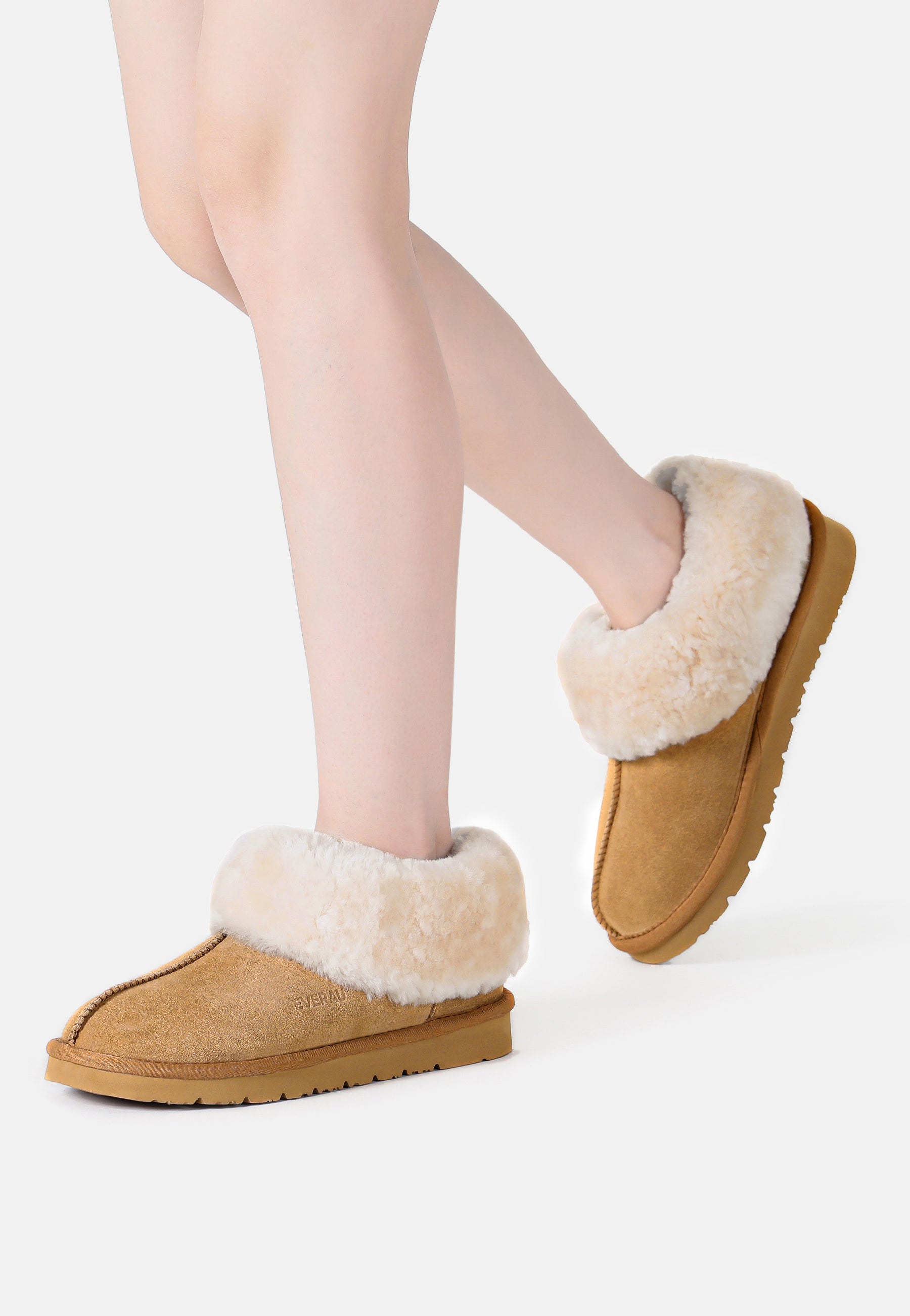 EVERAU Ibis Chestnut Slippers Kapcie Brązowe