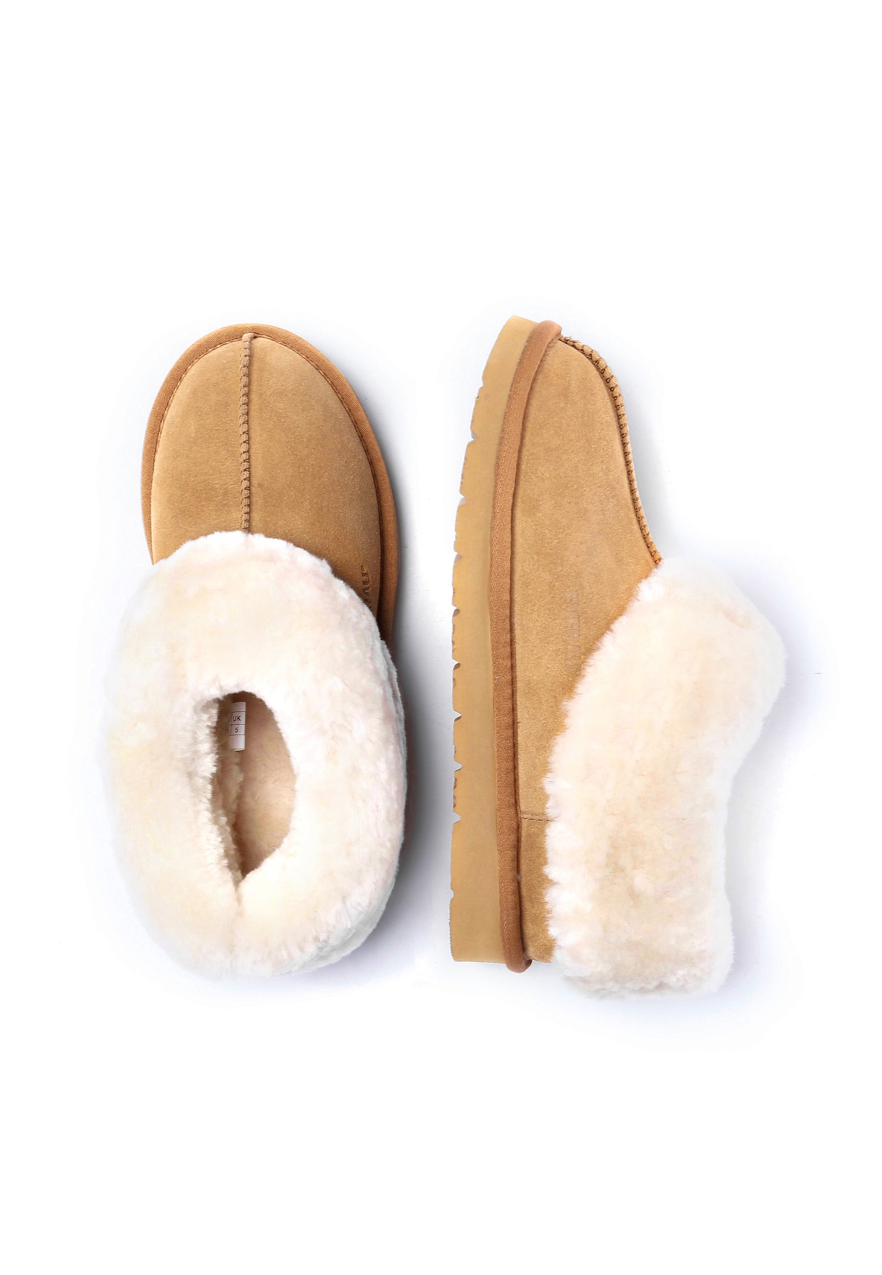 EVERAU Ibis Chestnut Slippers Kapcie Brązowe