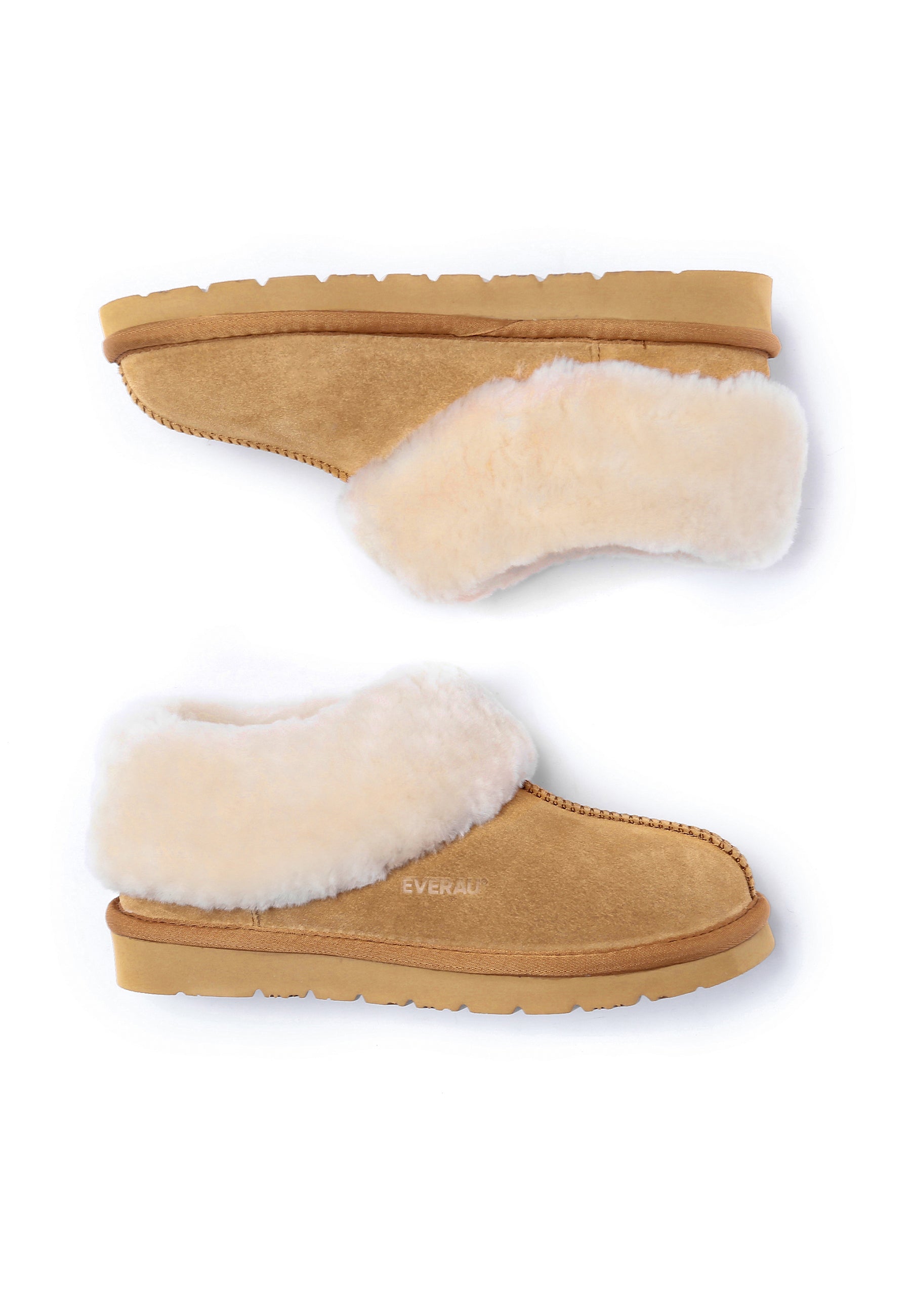 EVERAU Ibis Chestnut Slippers Kapcie Brązowe