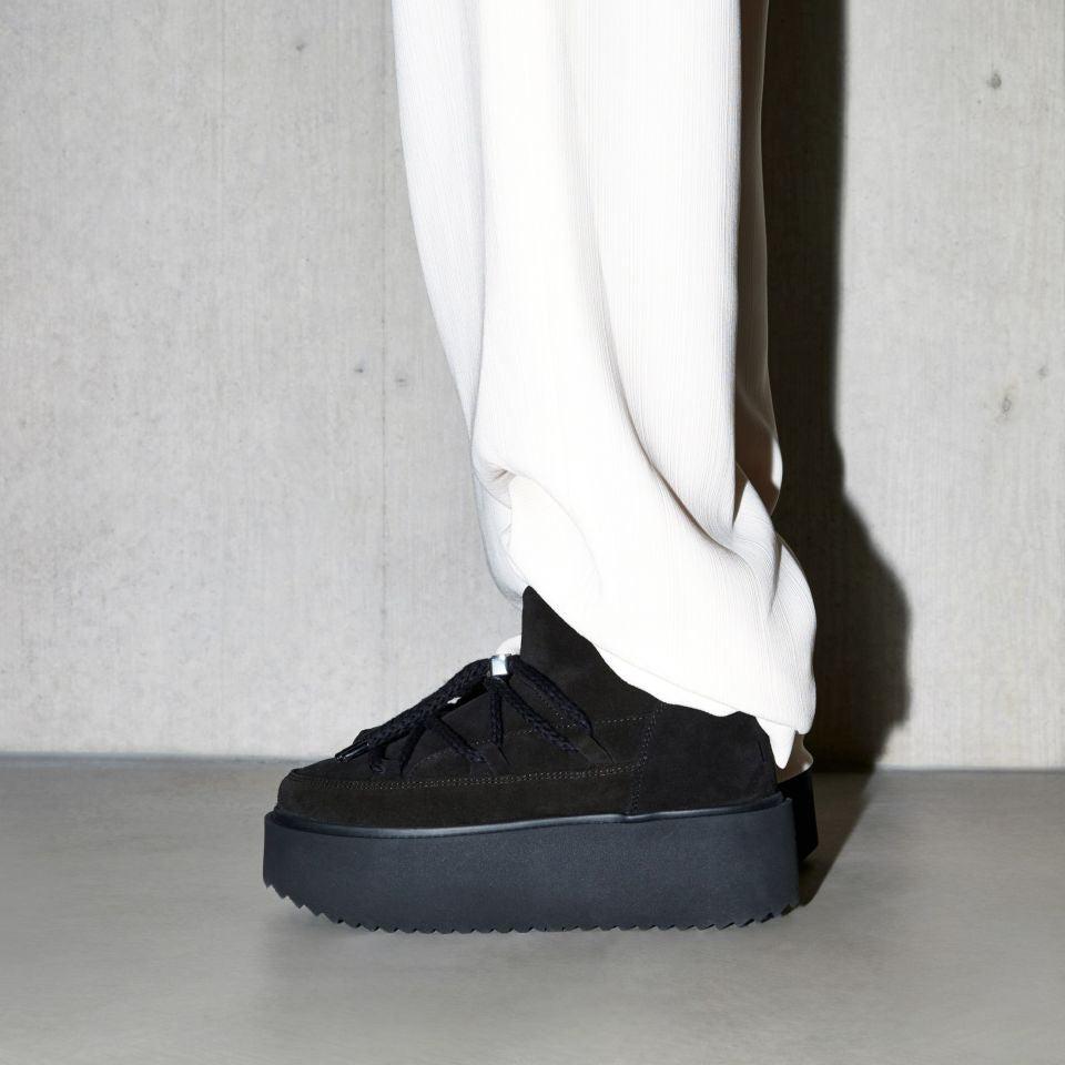 INUIKII Buty Damskie Classic Low Platform Black