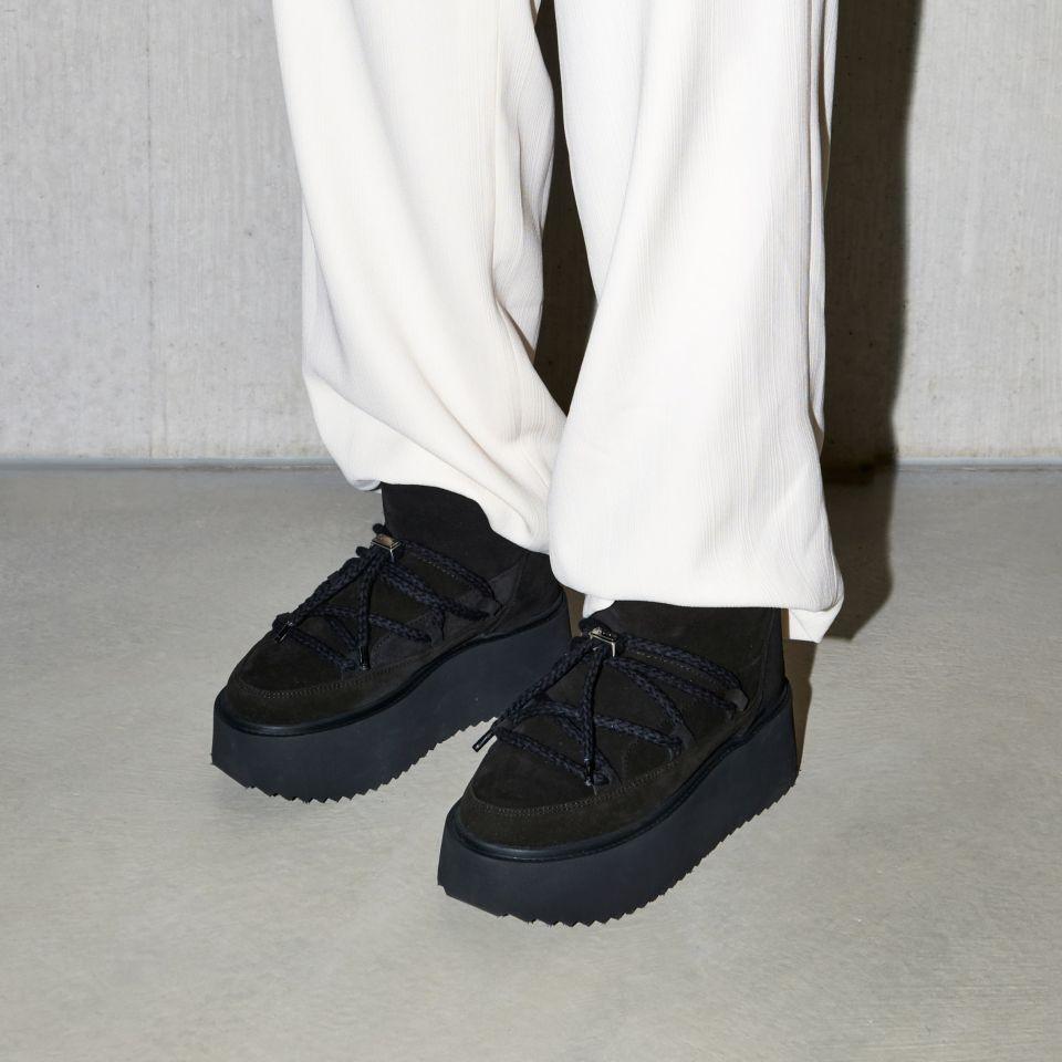 INUIKII Buty Damskie Classic Low Platform Black