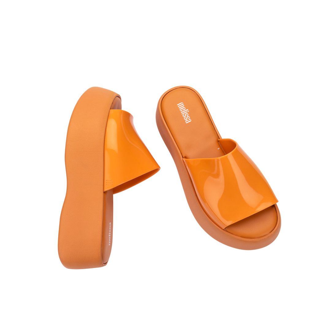 Melissa Becky Ad Orange Klapki Na Platformie Damskie Pomarańczowe
