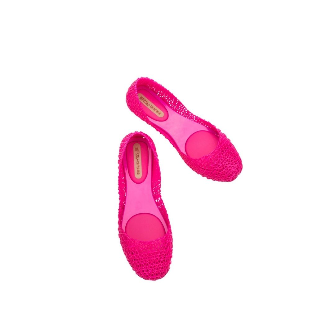 Melissa Campana Papel AD Fucsia Baleriny Damskie Różowe