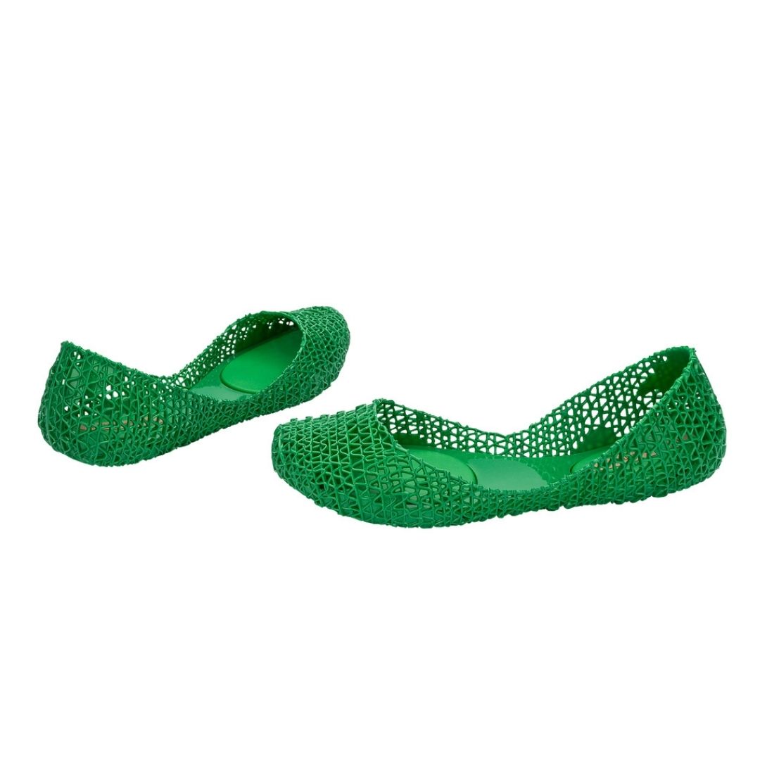 Melissa Campana Papel AD Green Baleriny Damskie Zielone