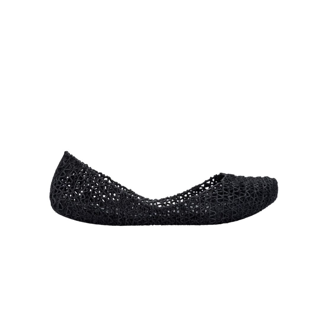 Melissa Campana Papel VII AD Black Glitter Baleriny Damskie Czarne