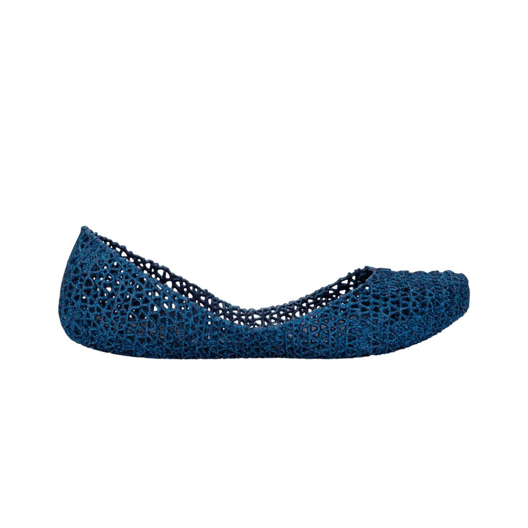 Melissa Campana Papel VII AD Dark Blue Glitter Baleriny Damskie Niebieskie