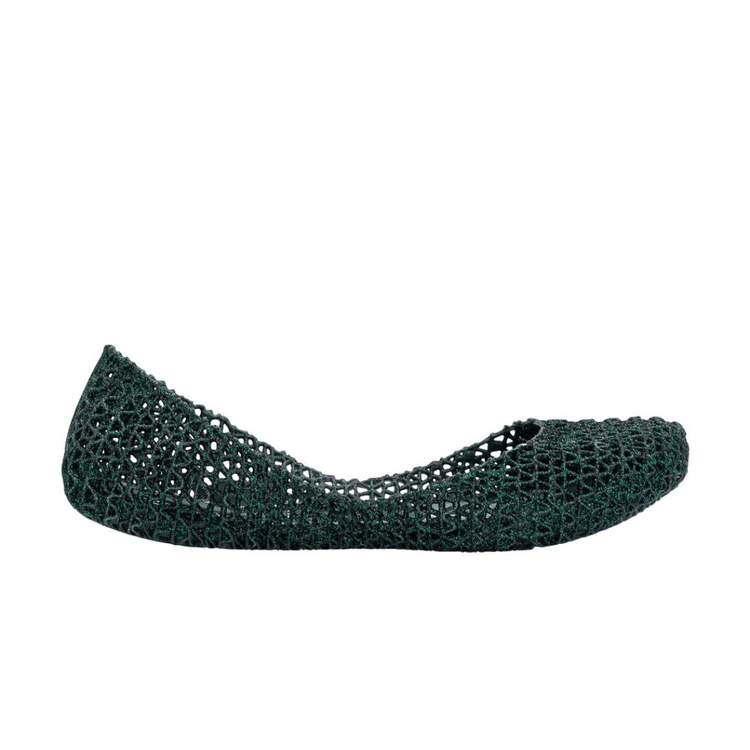 Melissa Campana Papel VII AD Green Glitter Baleriny Damskie Zielone