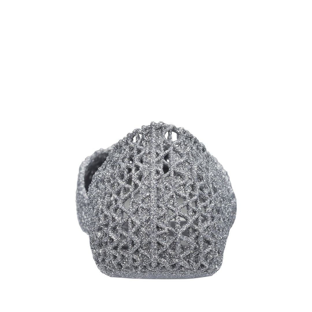 Melissa Campana Papel VII AD Silver Glitter Baleriny Damskie Srebrne