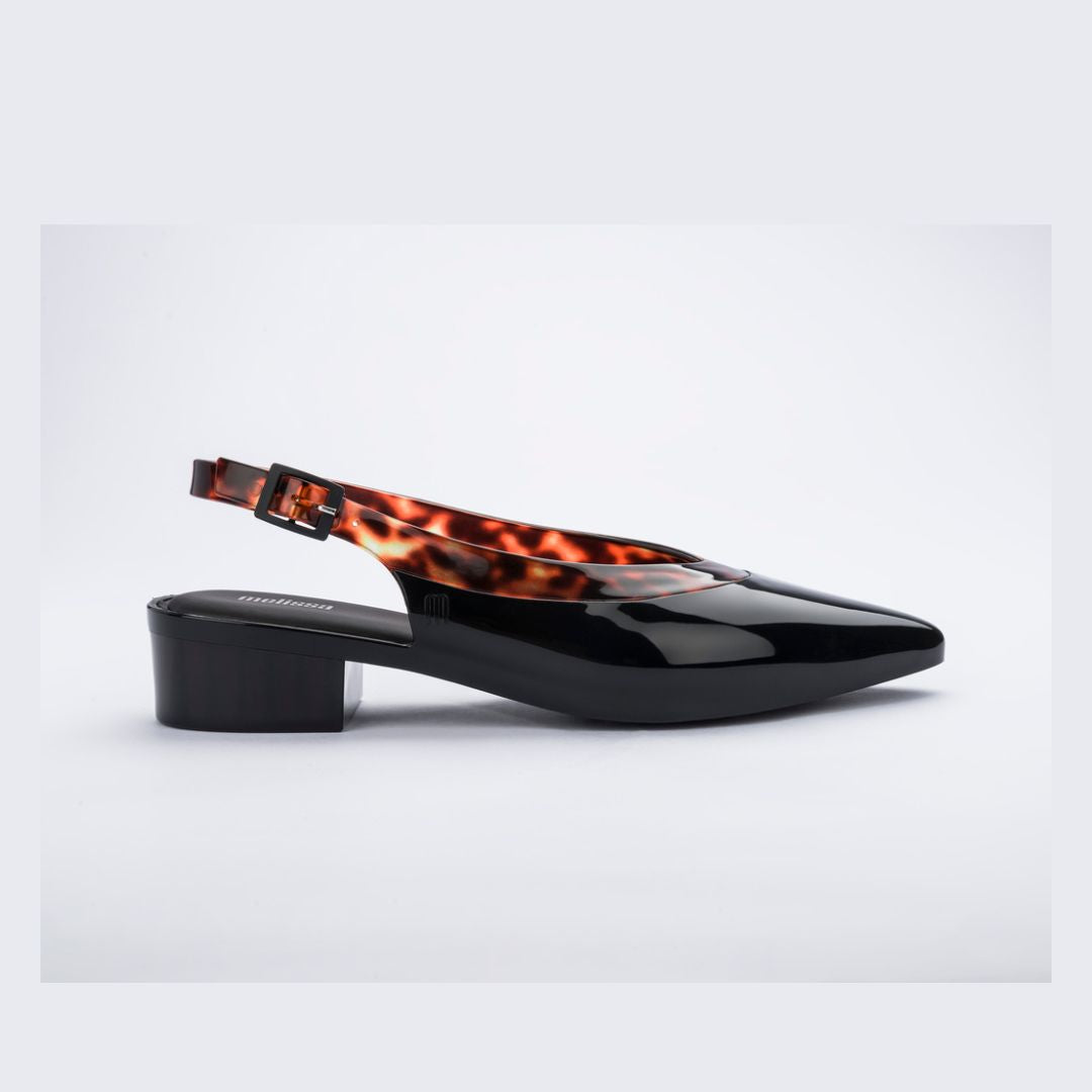 Melissa Cleo Heel Ad Black Tortoise Szpilki Damskie Czarne