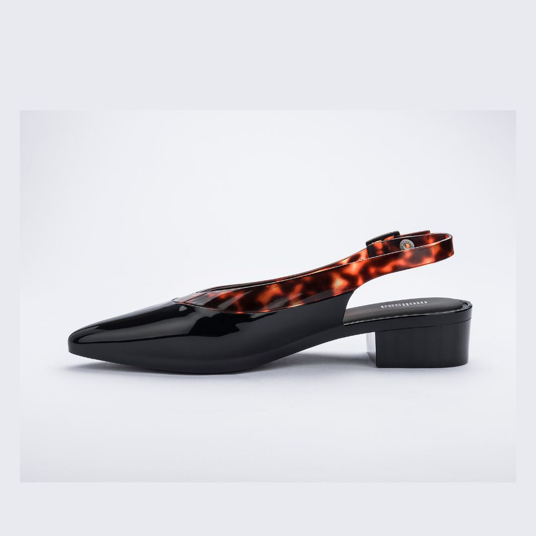Melissa Cleo Heel Ad Black Tortoise Szpilki Damskie Czarne