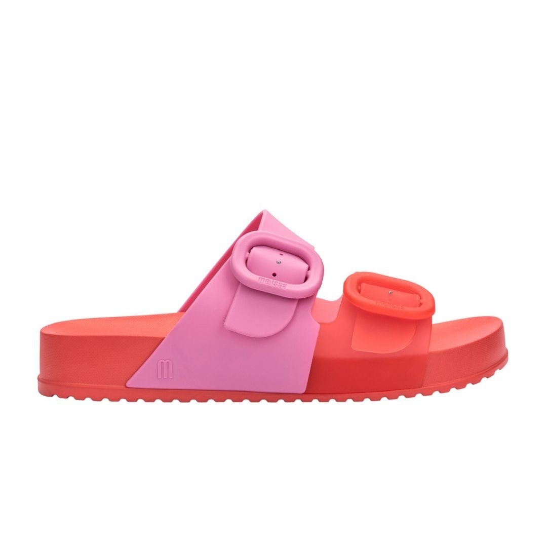 Melissa Cozy Slide Ad Red Pink Klapki Damskie Czerwone Różowe