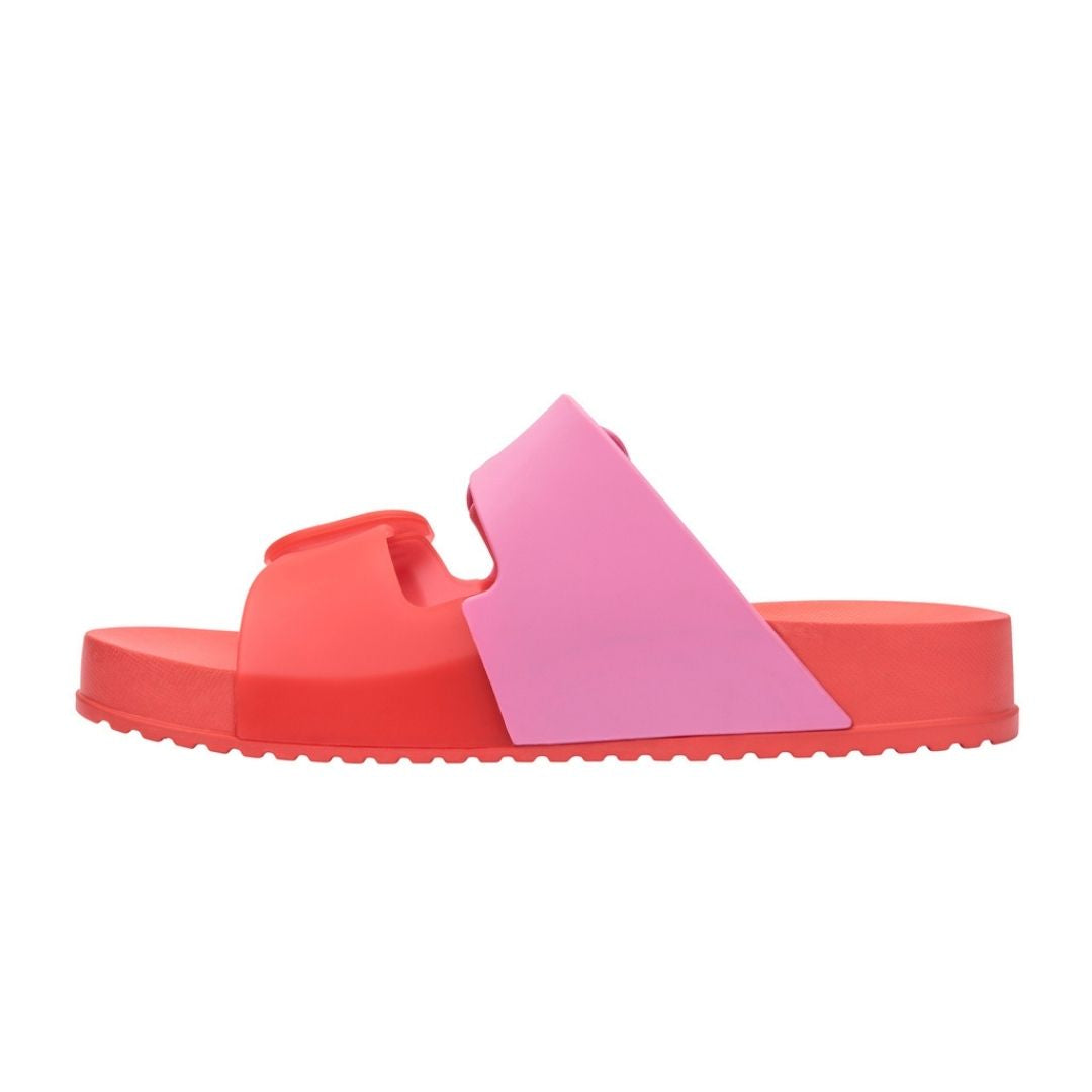 Melissa Cozy Slide Ad Red Pink Klapki Damskie Czerwone Różowe