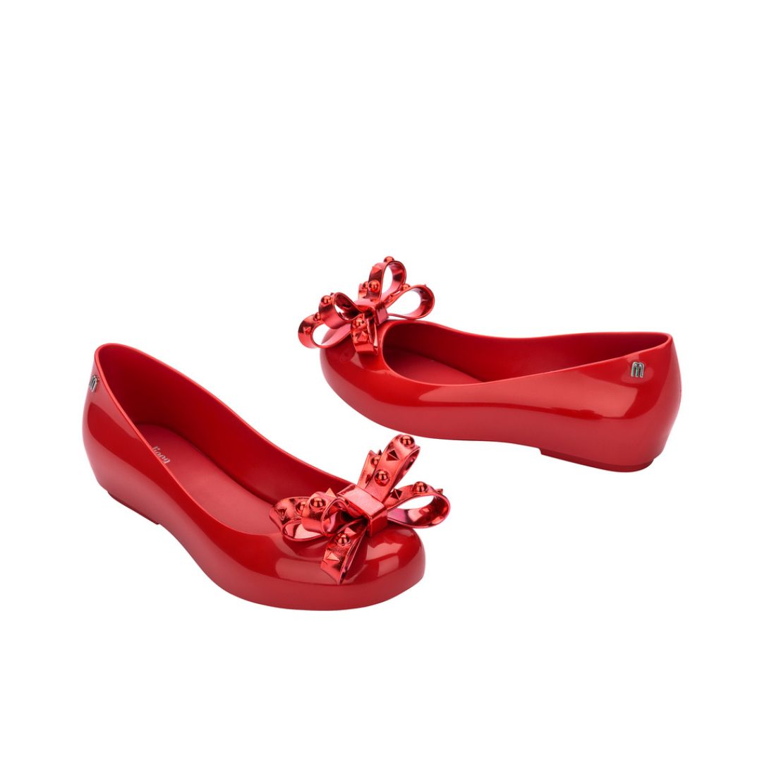 Melissa Dora III Ad Red Baleriny Damskie Z Kokardką Czerwone