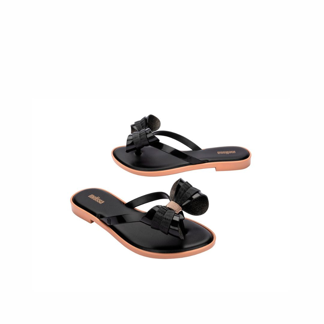 Melissa Flip Flop Slim V AD Black Japonki Damskie Czarne