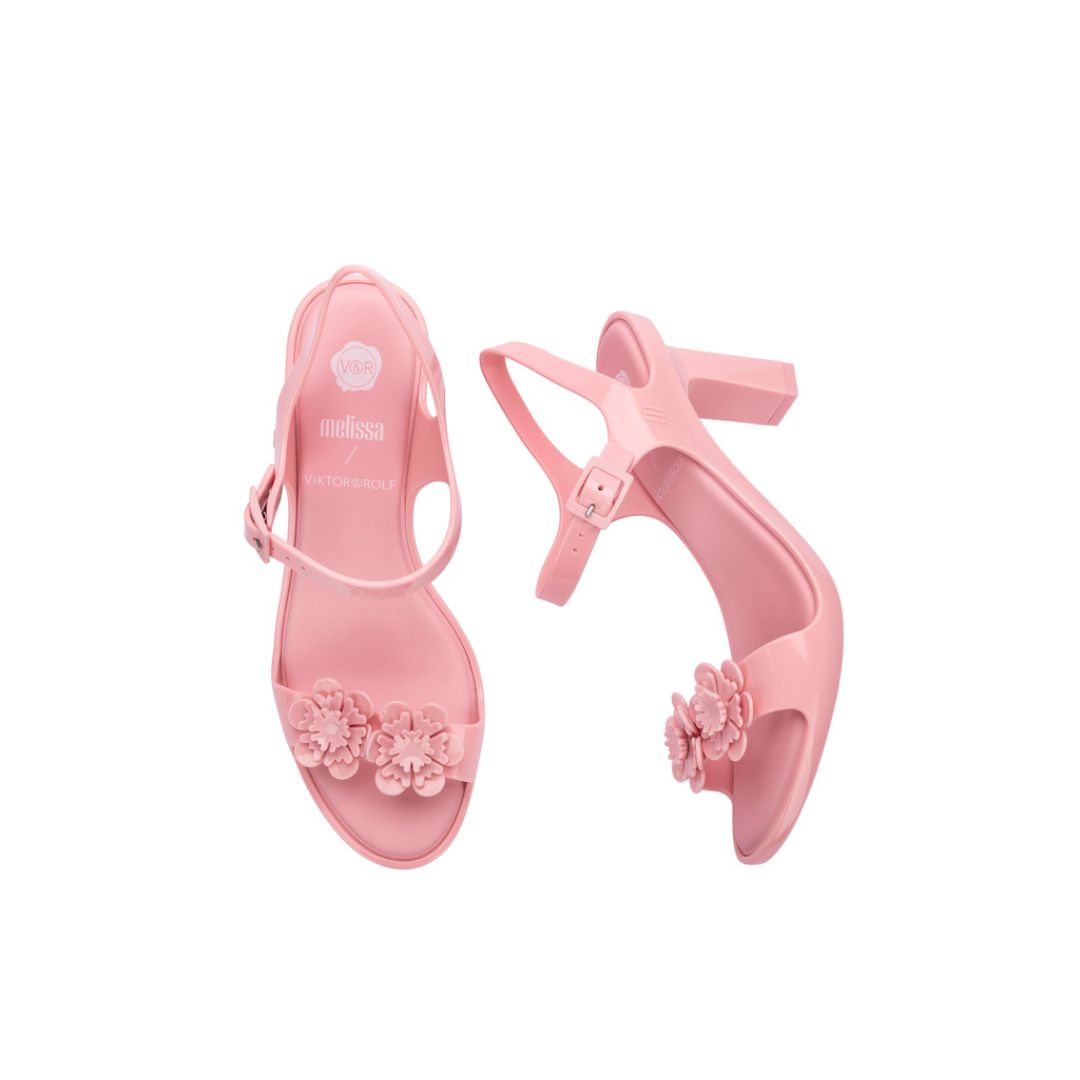 Melissa Lady Emme Blossom + Victor and Rolf Pink Buty Na Obcasie Damskie Różowe