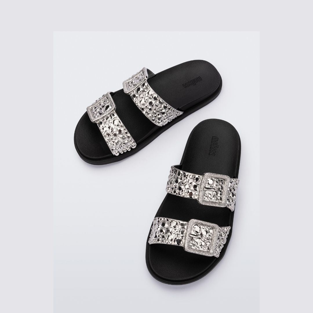 Melissa Lust Slide AD Onix Black Klapki Damskie Czarne