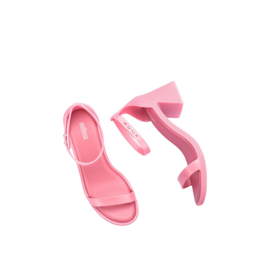 Melissa Lux Heel AD Metallic Pink Sandały Damskie Na Obcasie Różowe