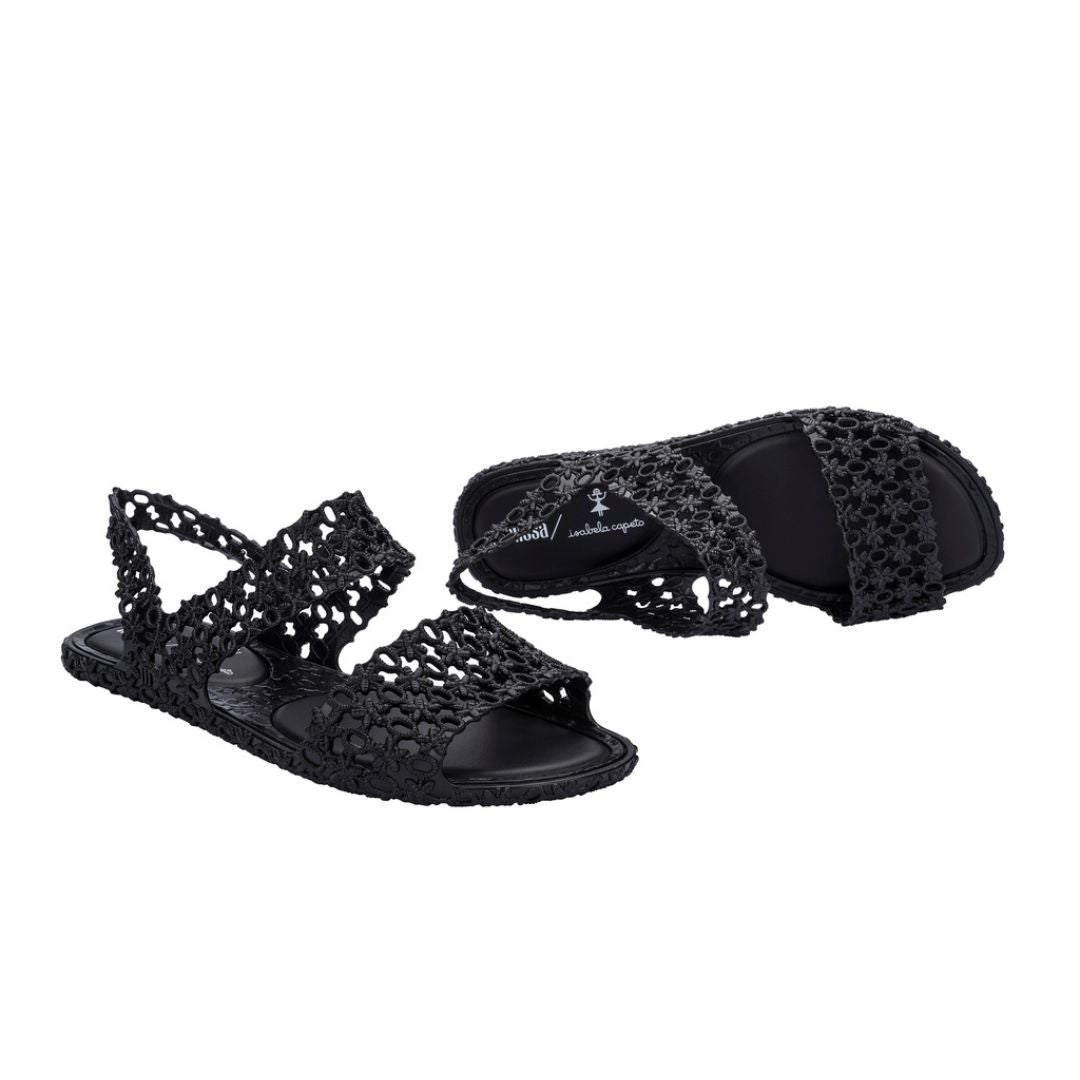 Melissa Panc Sandal Isabela Ad Black Sandały Damskie Czarne
